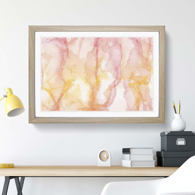 Vibes of Fire in Abstract - Picture Frame Painting Print