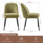 Linen Soft Padded Upholstered Dining Chair Cushion with Spring-1198637095