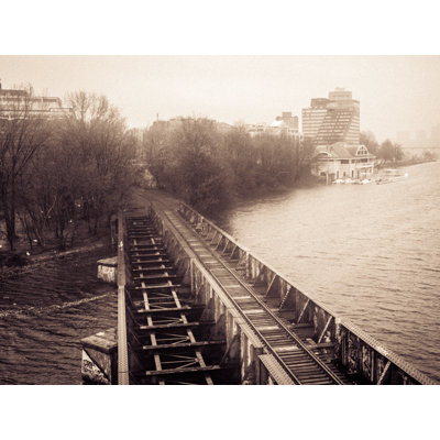 Train Bridge Print by Alan Scherer