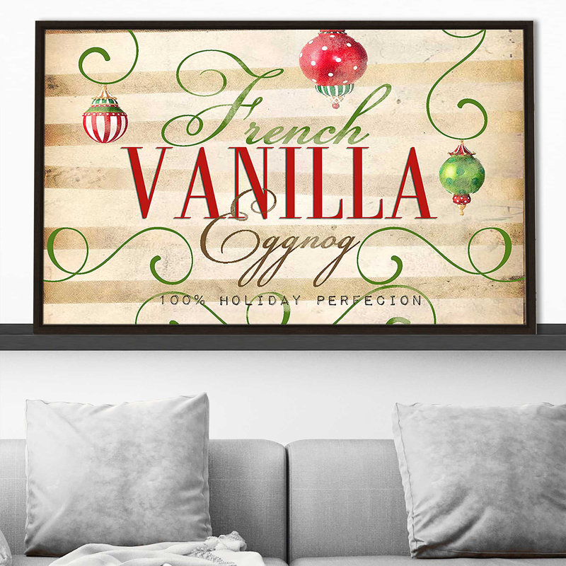 French Vanilla (Horizontal) par By Jodi - impression, H 31,5 po x l 51,5 po x P 2 po, Cadre flottant espresso