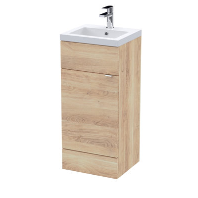 403mm Single Bathroom Vanity with Drop In Poly Marble Basin