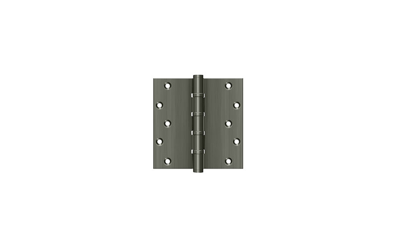 Deltana DSB66BB15A charnières carrées 6 po x 6 po, roulement à billes en nickel antique, Nickel antique