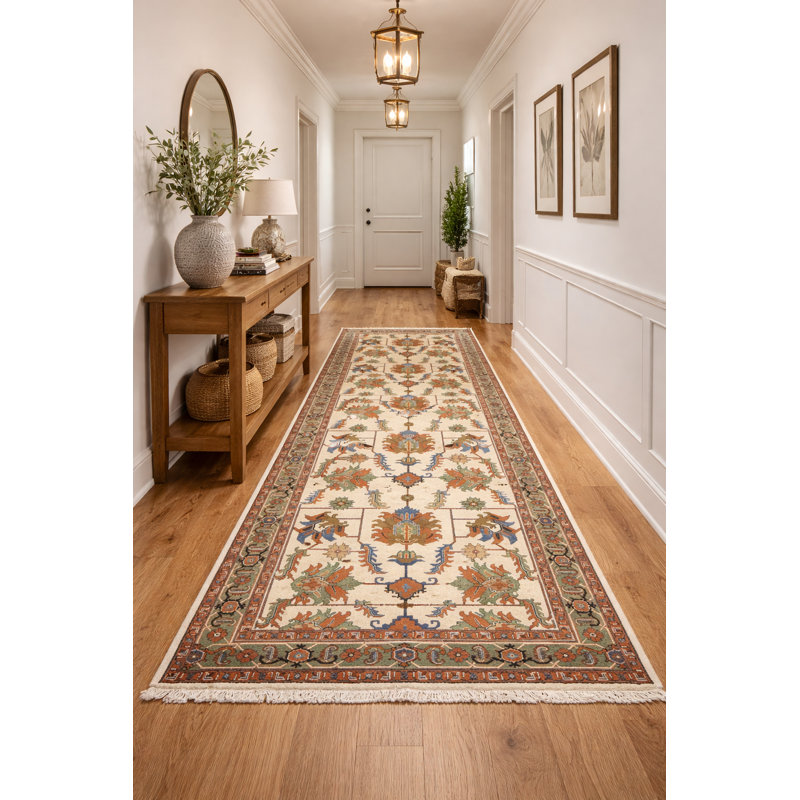 Tapis de couloir oriental crème 7X17