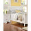 Moderne 1pièce lit double pleine grandeur mobilier de chambre à coucher lit-bateau tête de lit contreplaqué 1pc cadre de lit blanc