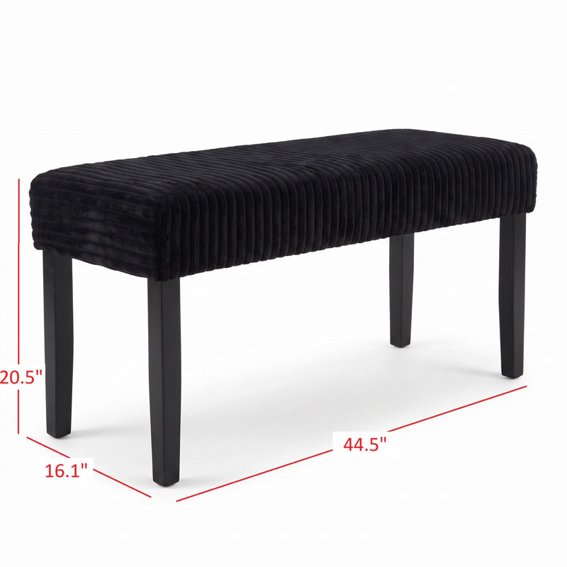 Banc de salle à manger Guymon, Noir