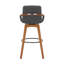 Tabouret de bar luxueux en similicuir et pivotant-110606703-110606701