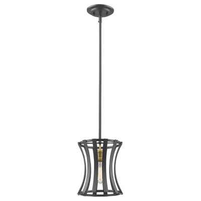 Luminaire suspendu cylindrique à 1 lumière Gerling