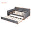 Lit de jour double en velours avec gigogne RIDGEPOLE