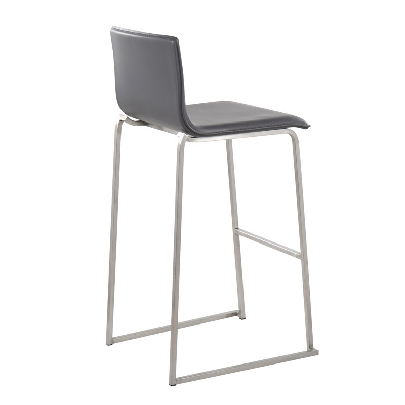 Tabouret Middlebrook, Gris, Acier inoxydable, Tabouret de bar (siège d'une hauteur de 30 po)