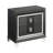 Metallic Grey 2-drawer Nightstand