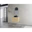 Meuble-lavabo mural moderne avec portes à fermeture douce