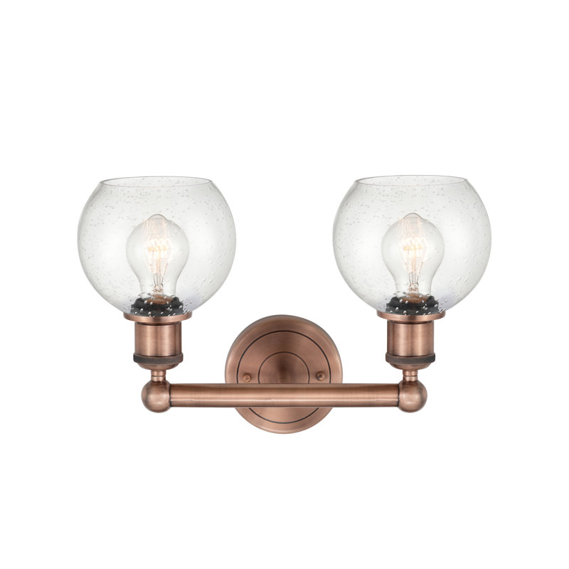 Cambria 2 - Light Dimmable Vanity Light, Seedy, Antique Copper