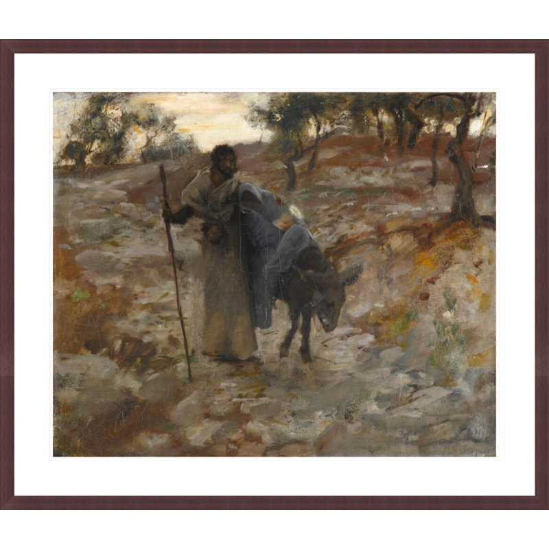 La fuite en Égypte par John Singer Sargent, impression giclée sur cadre, H 33,5 po x l 39,09 po