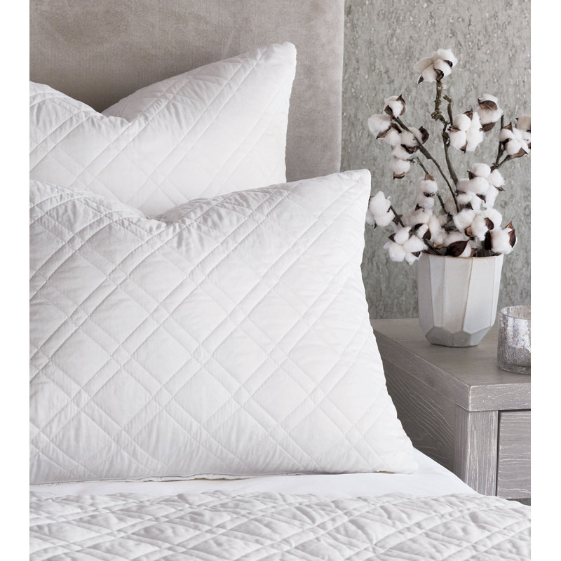 Coperta Cotton Pillow Sham, Euro, White