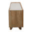 Buffet neutre texturé à 4 portes avec marbre - 69 po x 18 po x 28 po-1340534145