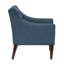 Bouton bleu - modèle de chaise de salon, structure en contreplaqué, rembourrage en mousse haute, revêtement en tissu texturé, housse de siège à fermeture à glissière amovible, pieds en bois d'hévéa brun, capacité de poids de 300 lb pour la pièce,-1721583993