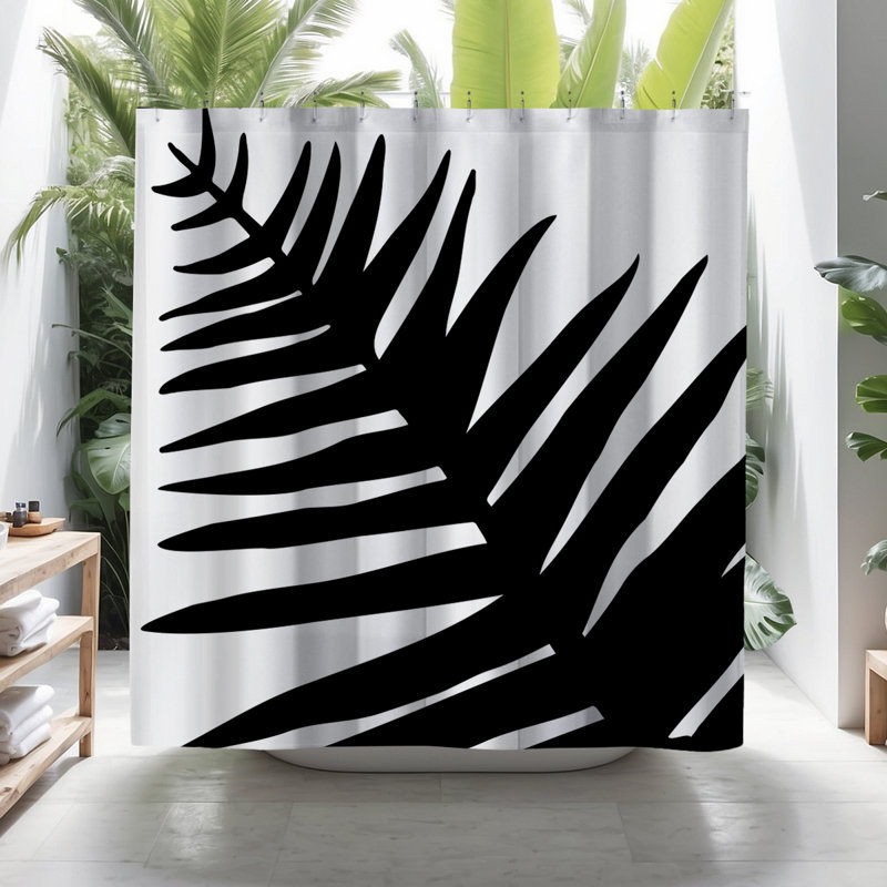 Coco Shower Curtain, Black