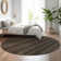 Premium Machine Washable Prisco Chocolate Rug