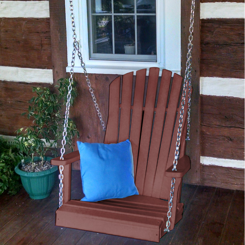 Balancelle en rotin Adirondack Ratto, Bois de cerisier