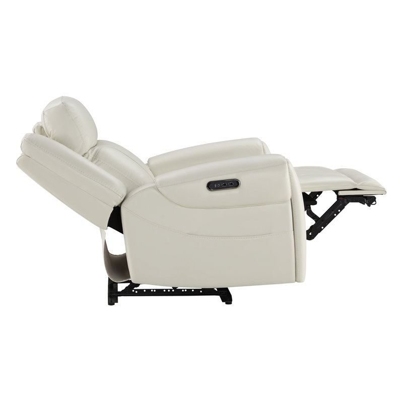Winslow 37.2'' W Manufactured Wood Recliner, Cream