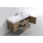 Parsonage 59 " W Wall Mounted Wall Mounted 1 Single Vanity Bathroom Vanity With Acrylic Top-1622352844