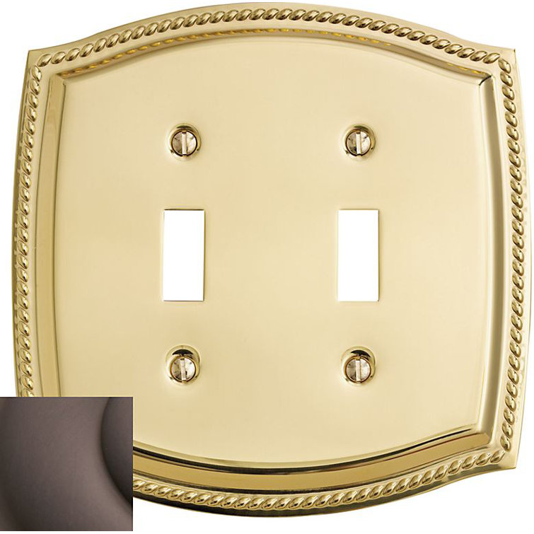2-Gang Toggle Light Switch Wall Plate