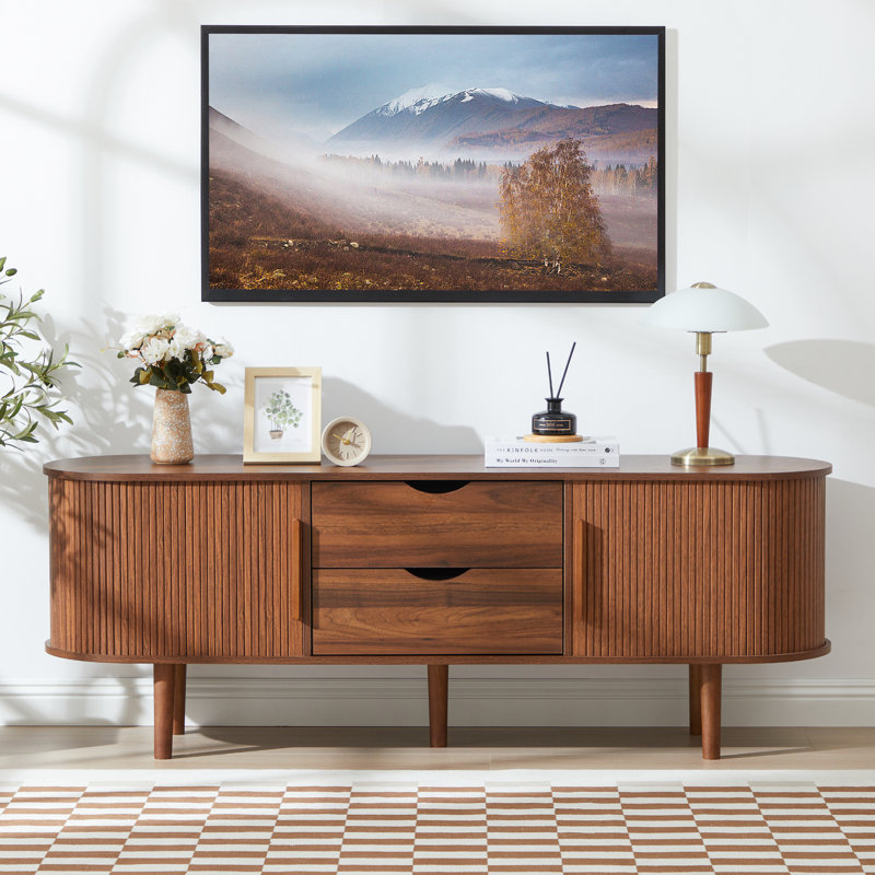 63'' W Storage Credenza, Walnut