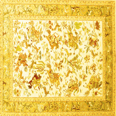 Washable Floral Indoor Rug