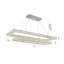 Lott 8-Light 2-Tier Chrome LED Chandelier With Clear Crystal Accents