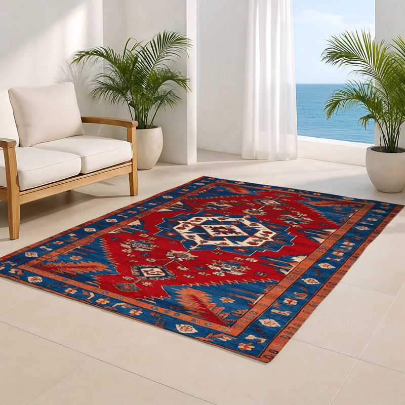 Tapis turc intérieur et extérieur brun, Rectangulaire 8 pi x 10 pi
