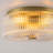 3-Light Ribbied Glass Drum Flush Mount-526745419-525541712