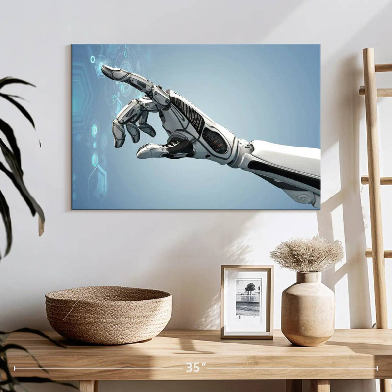 Kelan Futuristic Robot Arm, 16" H x 24" W