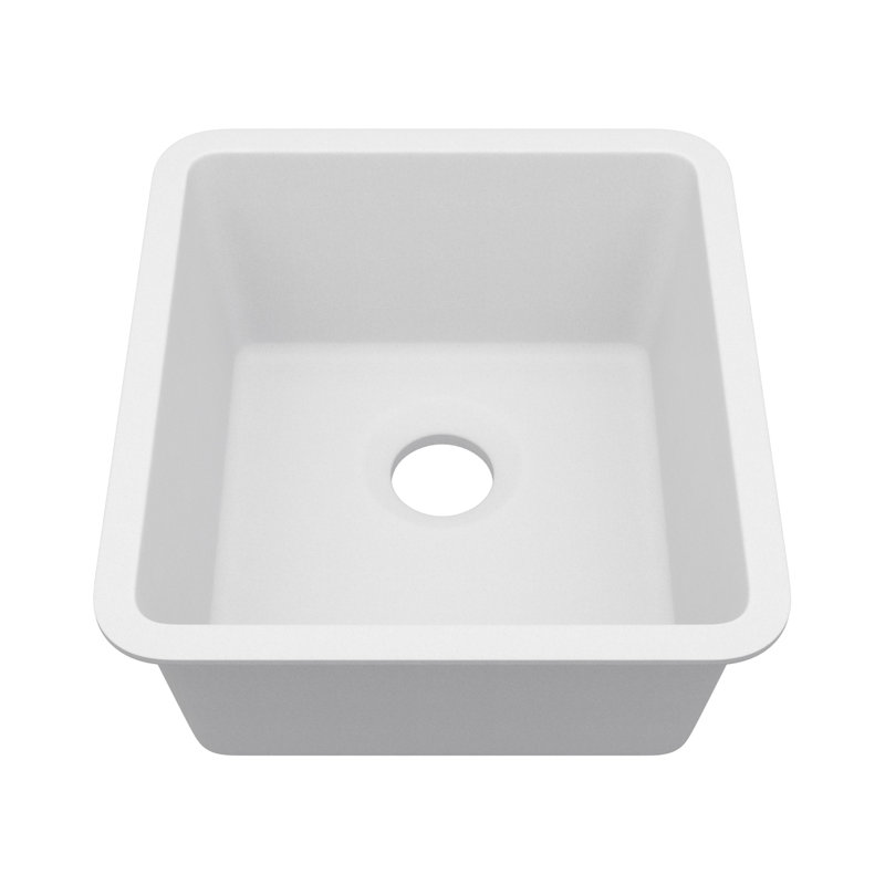16" x 18" Quartz Kitchen Sink, Single Bowl Kitchen Sink, small kitchen sink,Drop in Kitchen Sink, Granite Composite Kitchen Sink, Undermount Sink, kitchen