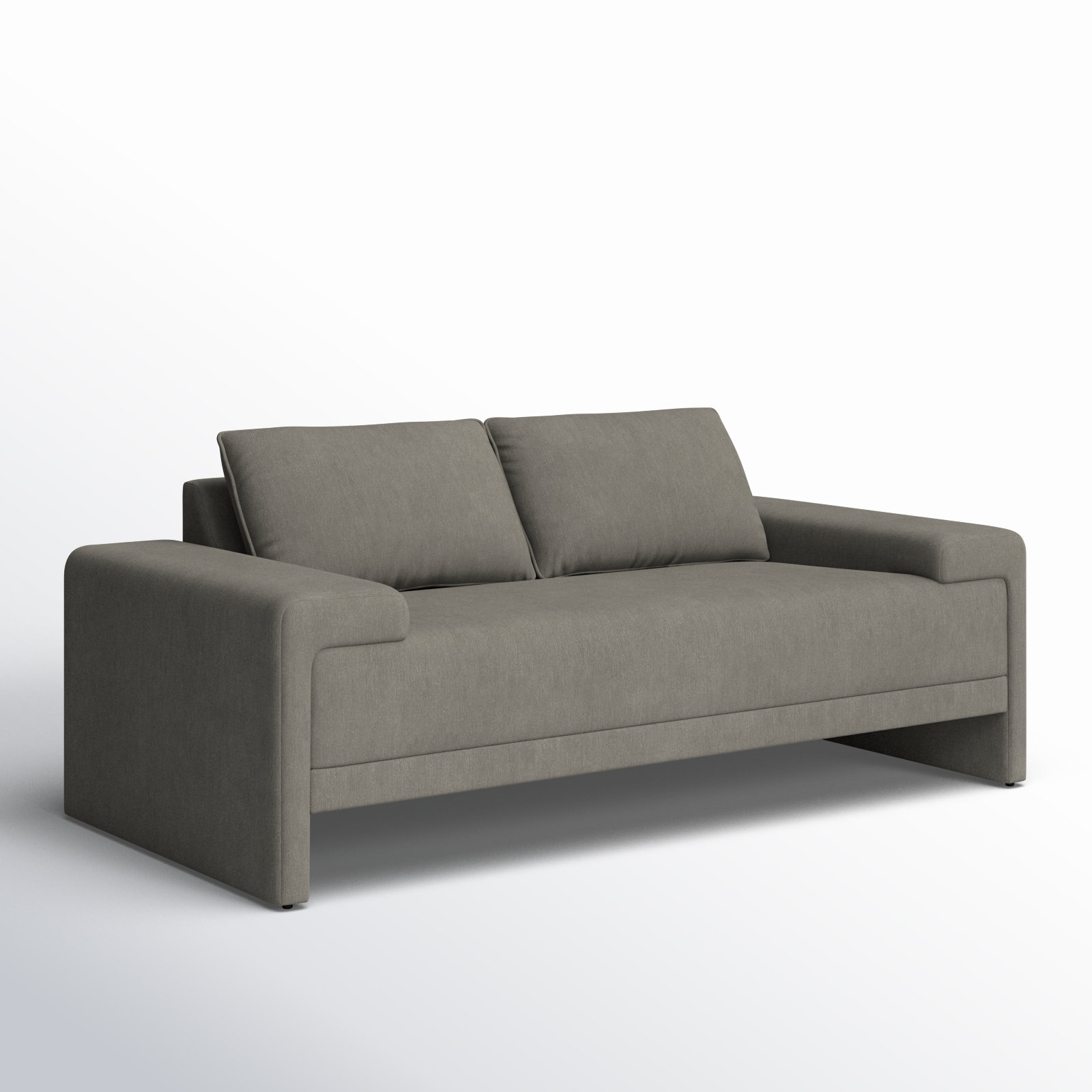 Iden Upholstered Sofa, Gray LiveSmart®, 32.25" H x 91" W x 37.1" D