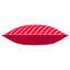 Annonciade Abstract Red Rectangular Cushion