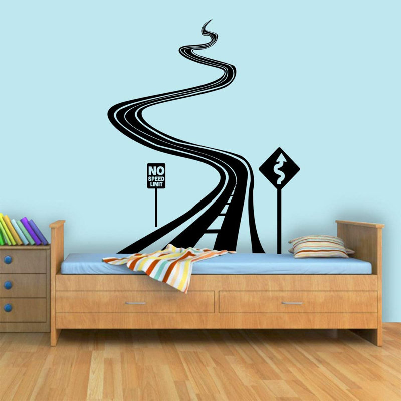 Adhésif décoratif "Roads with Street Signs"