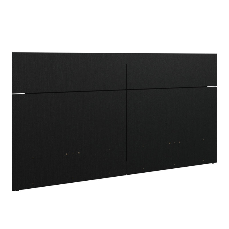 Modern Zen headboard, Queen, Black