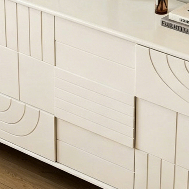Armoire d'entrée médiévale, Cream, 35.43" H x 47.24" W x 13.77" D