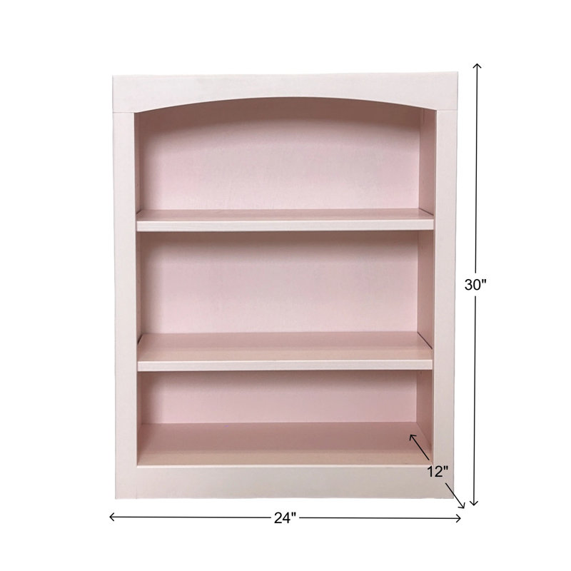 Bibliothèque classique Ossy, Rosé, (3 tablettes) H 30 po x l 24 po x P 12 po