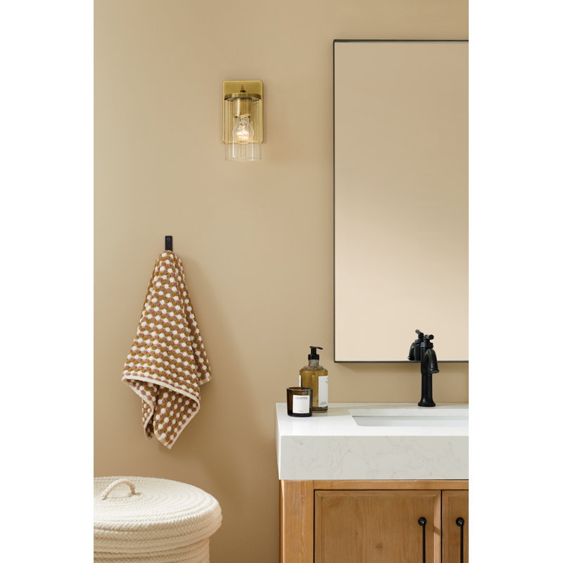 Applique murale 1 lumière 4,5 po, Laiton