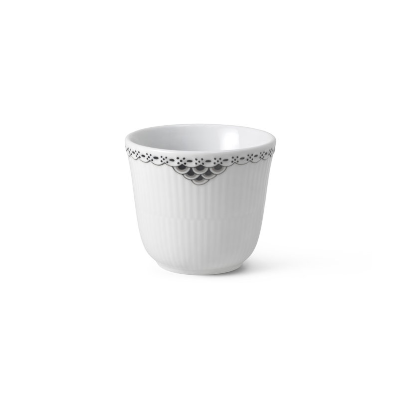 Black Lace Porcelain Teacup