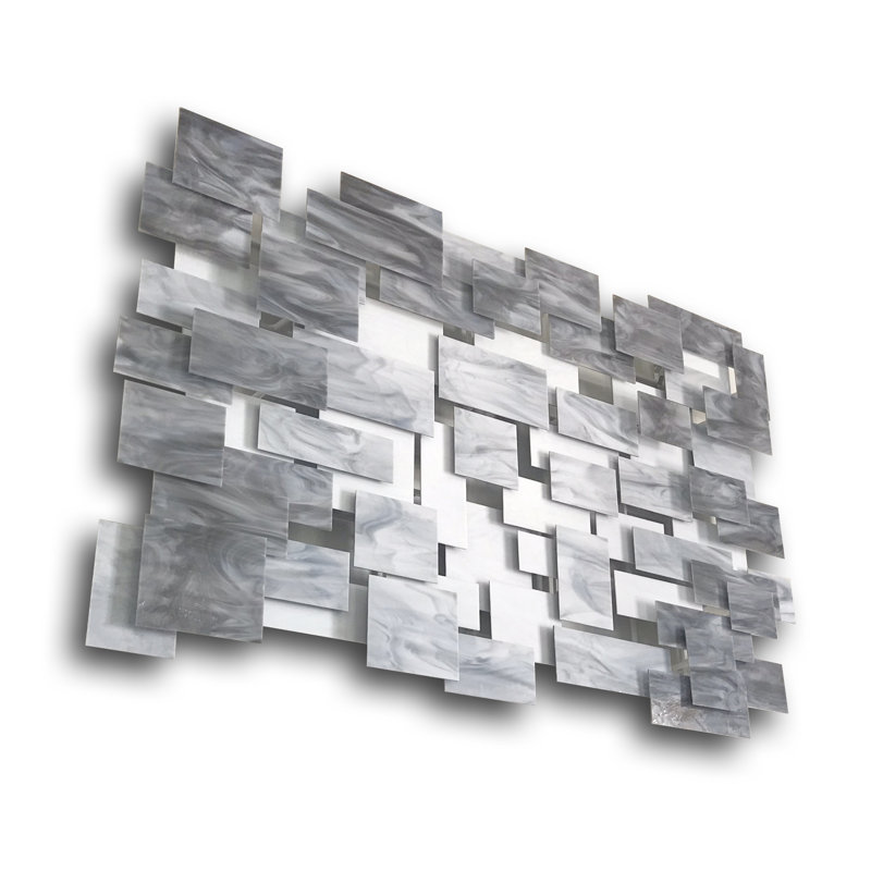 Monochrome Handmade Wall Decor, 44" H x 71" W x 4" D