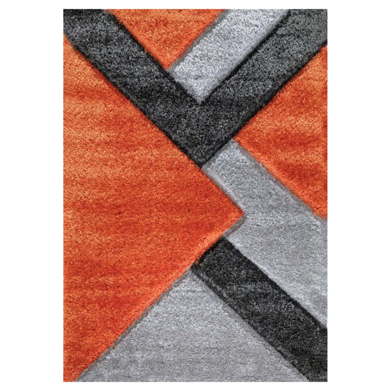 Armilla Rectangle Geometric Area Rug, Rectangle 60 x 110cm