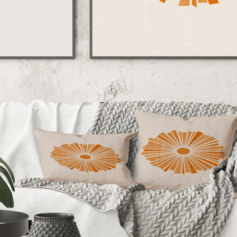 Minimal Radiant Sun I Rectangular Pillow Cover & Insert