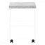 Grey Cement Laminate Contemporary Rolling File Cabinet With Storage Drawers & Printer Stand
