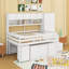 Lit mezzanine en bois avec bureau, tiroirs et tablettes-2080073285-2080073290