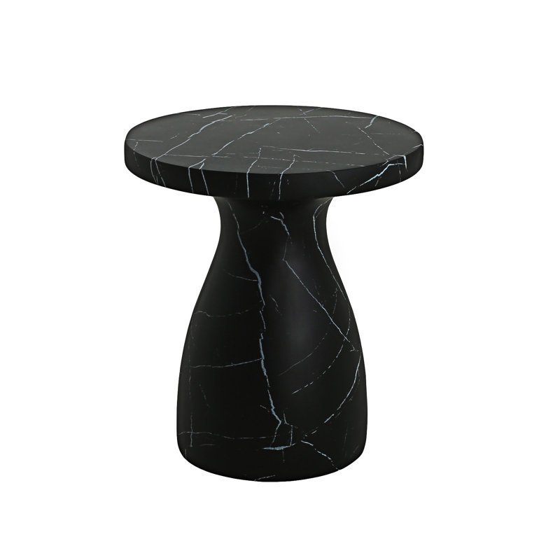 Table d'appoint d'extérieur, Noir
