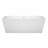 Sara 67'' x 32'' Soaking Acrylic Bathtub-50480642