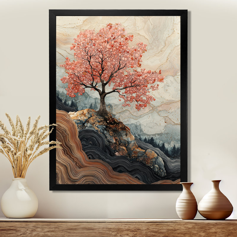 Hillyard - impressions sur toile florales, Noir, H 20 po x l 12 po, Reproduction encadrée sans passe-partout