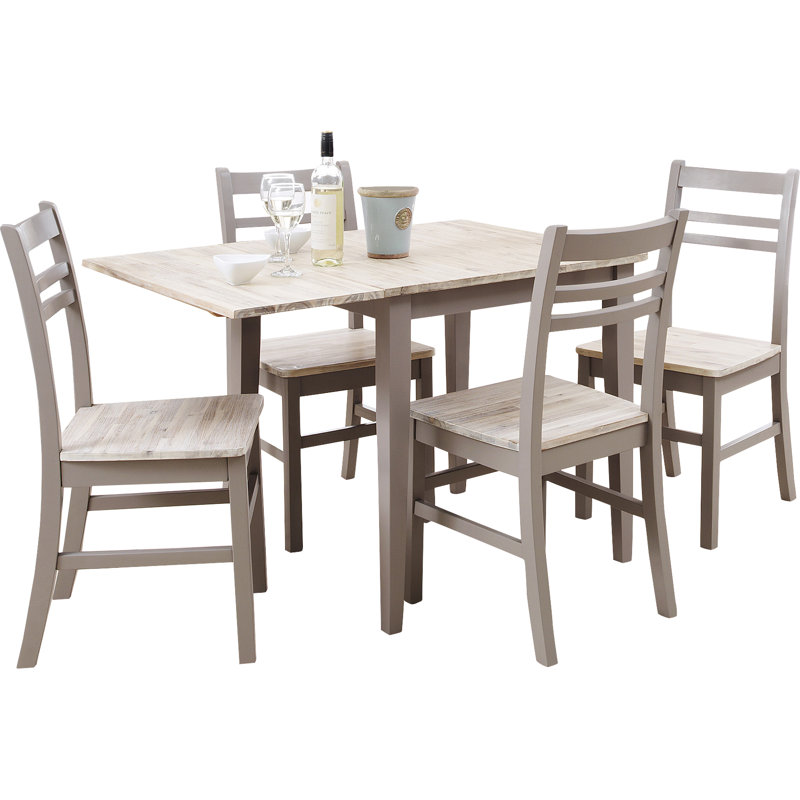 Bayou Drop Leaf Dining Set, Dove Grey